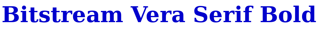 Bitstream Vera Serif Bold font